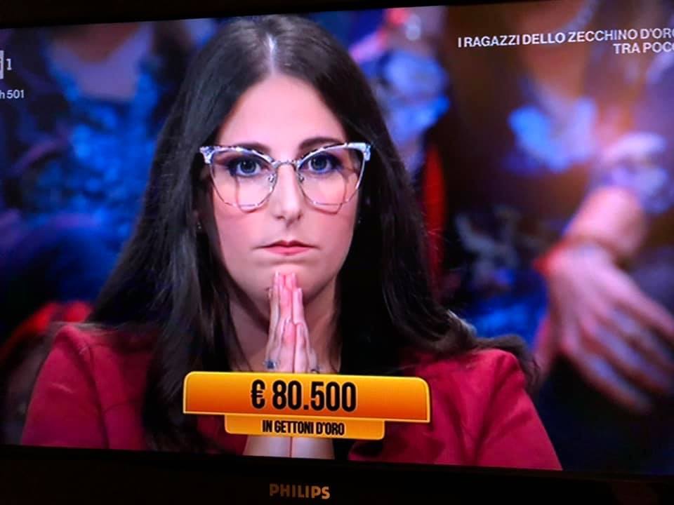 La caccamese Giulia Di Gesù vince oltre 80mila euro al programma “I soliti ignoti”