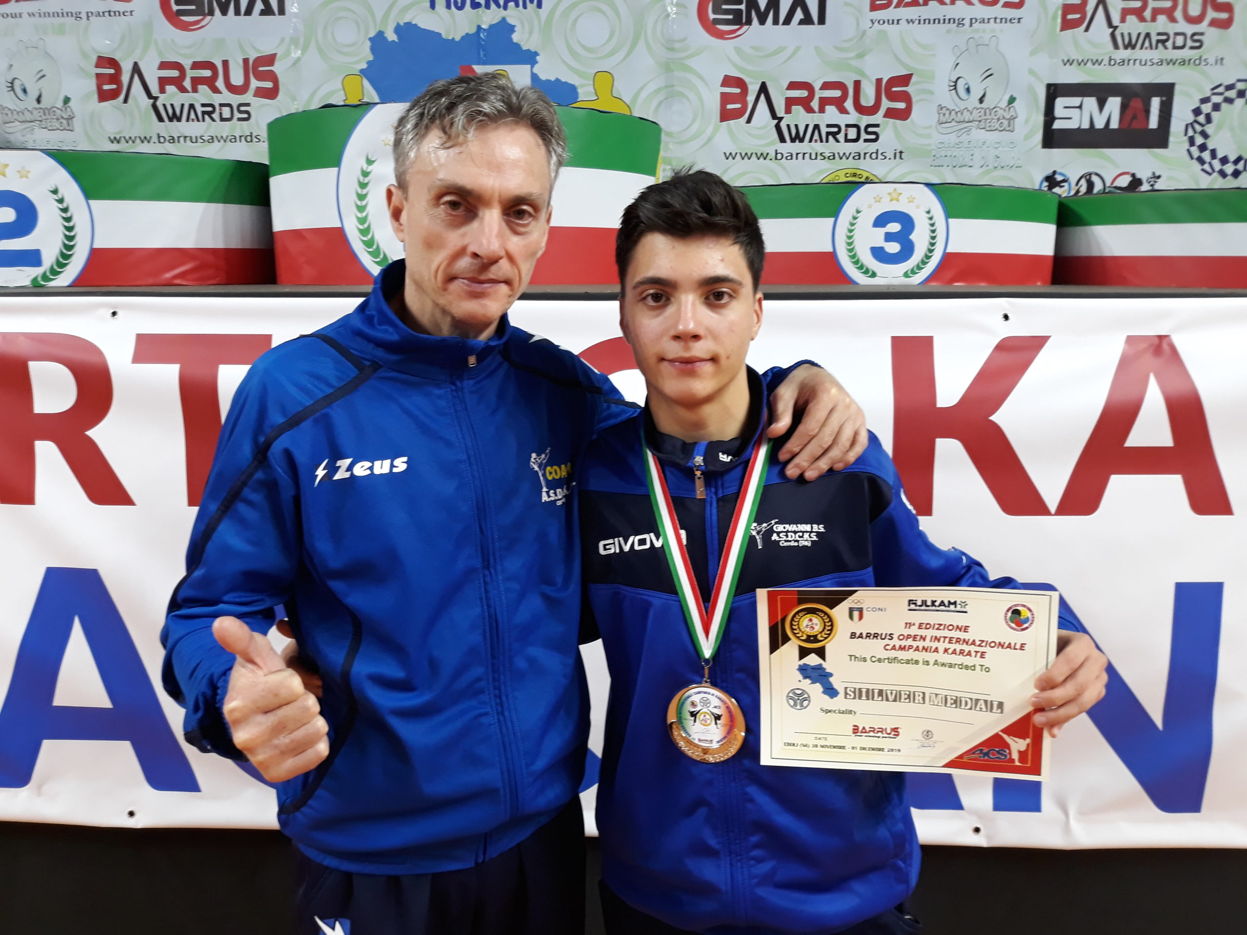 Karate: il campofelicese Giovanni Battista Sciortino si laurea vice campione internazionale