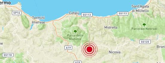 Terremoto a Castelbuono: avvertito anche a Gratteri e Cefalù