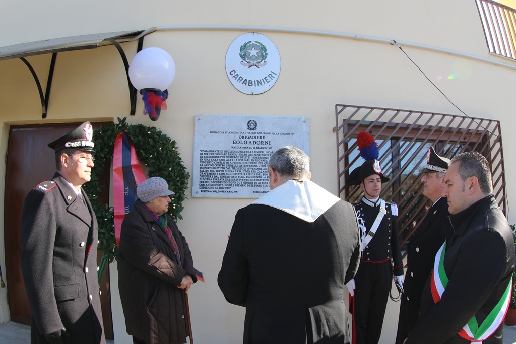 La stazione carabinieri di Scillato intitolata al brigadiere Eolo Adorni