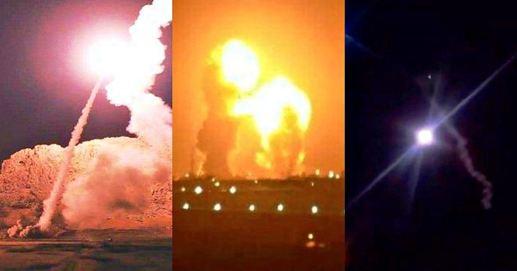 Iran: 15 missili colpiscono le basi Usa in Iraq