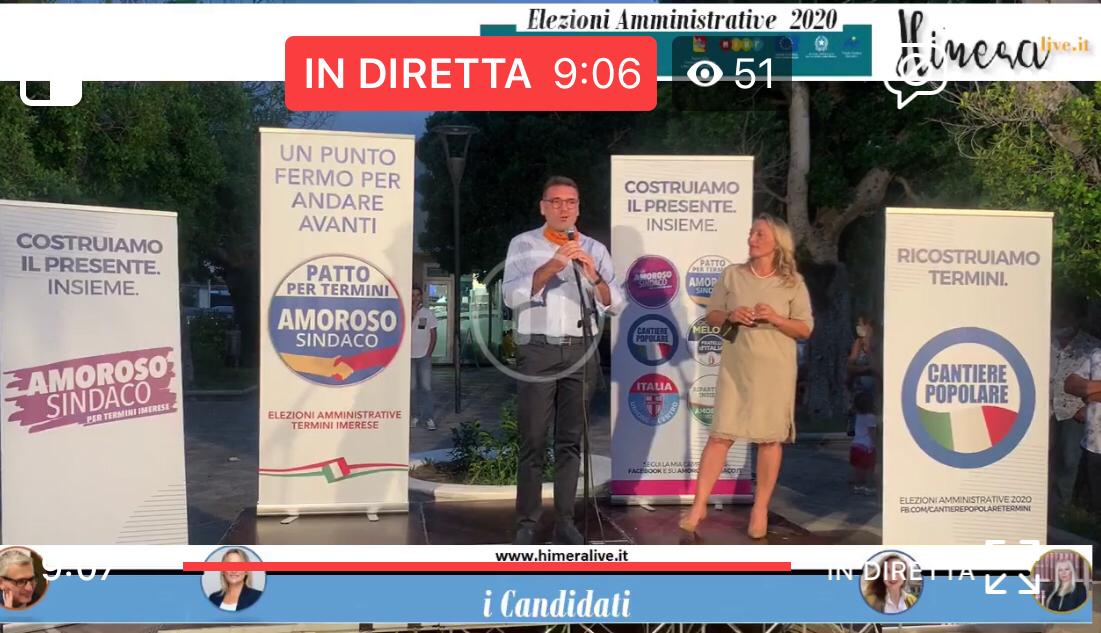 In diretta dalla Marina comizio del candidato sindaco Anna Amoroso VIDEO