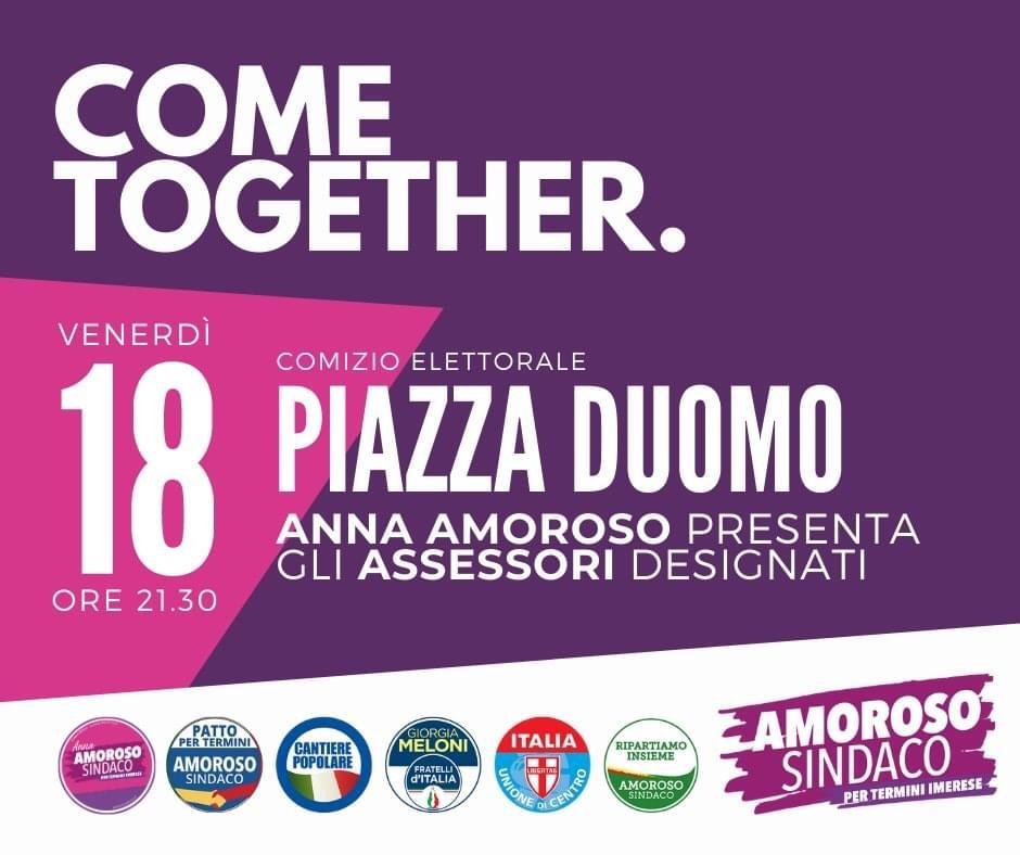 Elezioni Termini Imerese: 18 settembre comizio Anna Amoroso