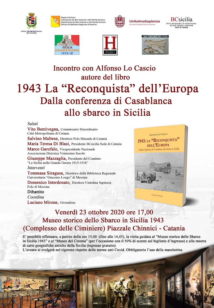 Il termitano Alfonso Lo Cascio presenta il suo libro al museo dello Sbarco di Catania