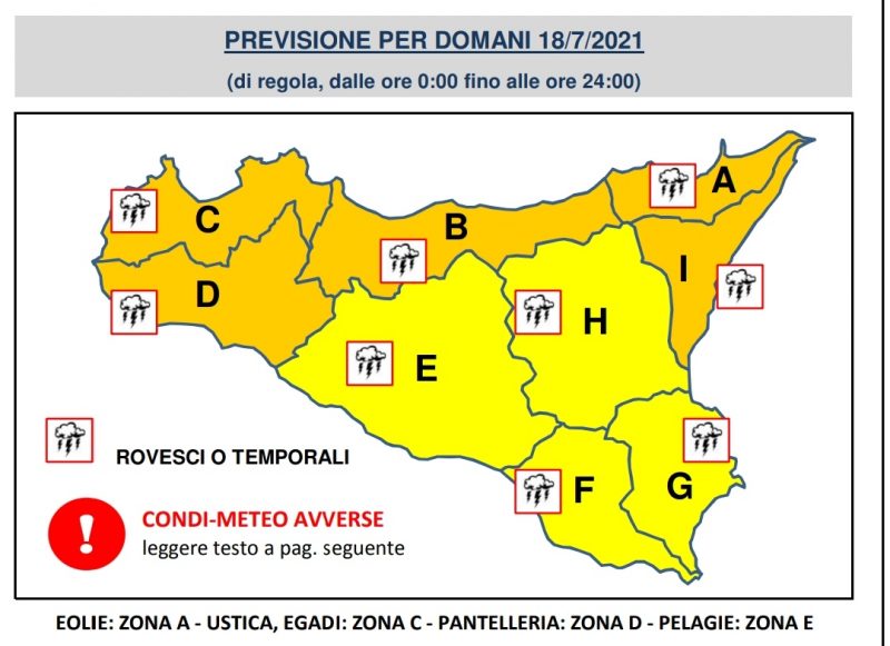 Meteo: condizioni in peggioramento, previsti temporali a Palermo e provincia
