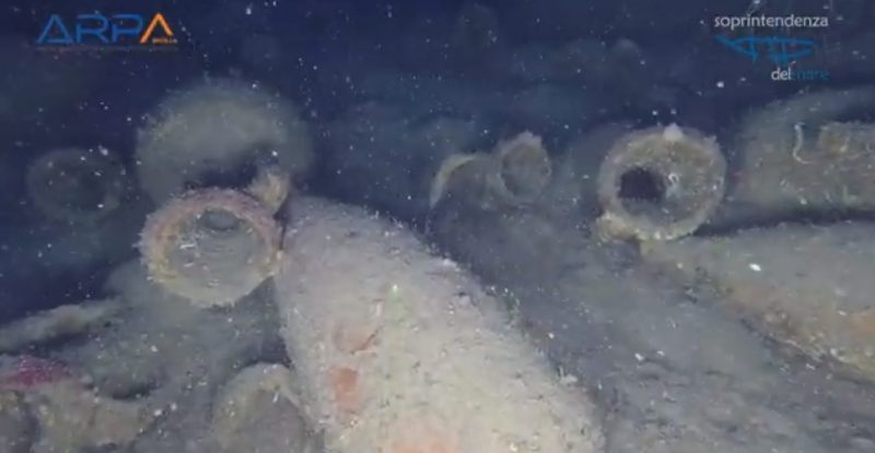 Isola delle Femmine, ritrovata una nave romana a 92 metri di profondità VIDEO
