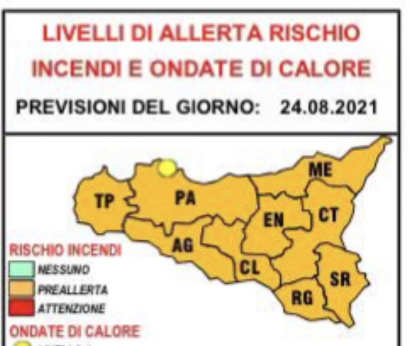 Meteo: a Palermo e provincia caldo da bollino giallo