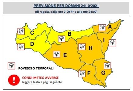 Meteo Termini Imerese e provincia di Palermo: in arrivo temporali e venti di burrasca