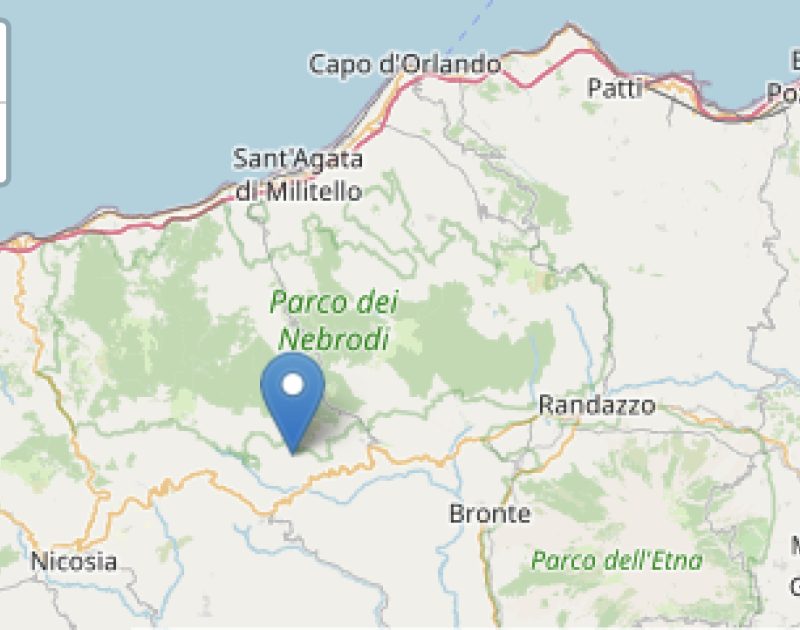 Trema la terra in Sicilia: terremoto di magnitudo 2.4 in provincia di Enna