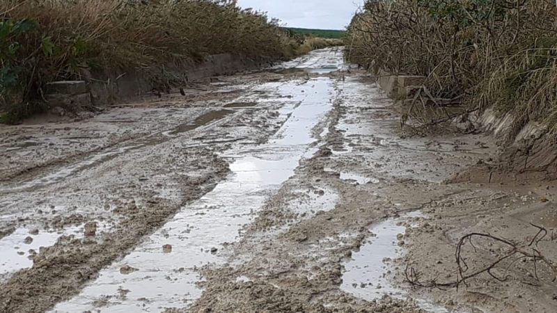 Maltempo: chiusa la strada statale 643 di Polizzi a Scillato per fango in carreggiata