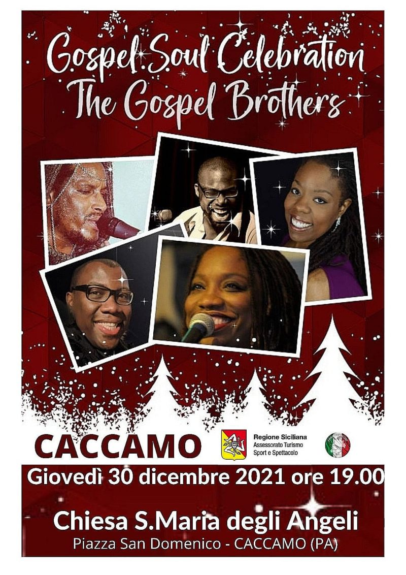 “Gospel Soul Celebration” per la prima volta in Italia: il 30 dicembre a Caccamo nella chiesa di Santa Maria degli Angeli