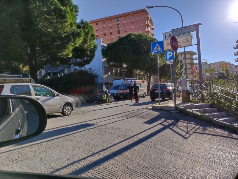 Termini Imerese: incidente in via Piersanti Mattarella, traffico rallentato FOTO