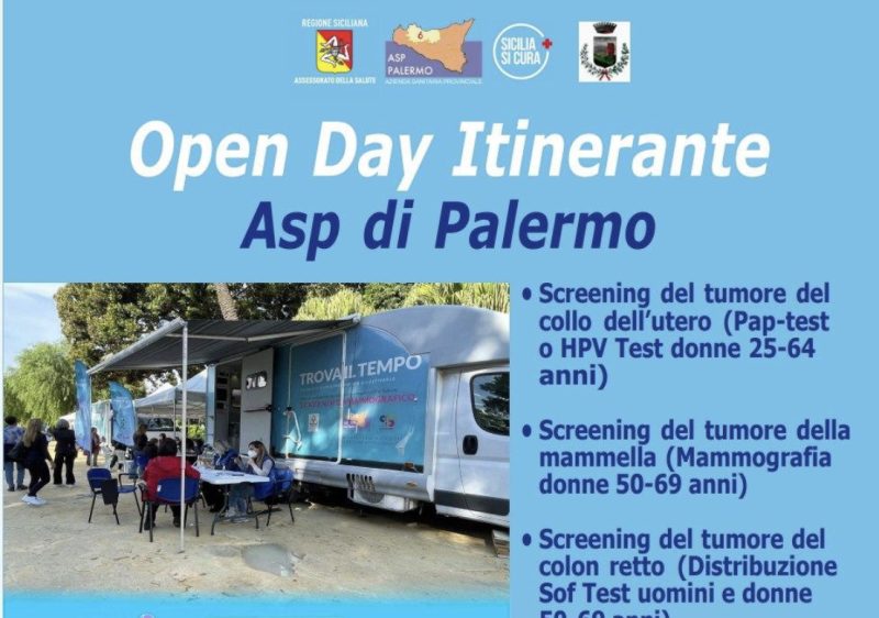 L’open day dell'Asp di Palermo fa tappa a Campofelice di Roccella: screening oncologici e vaccini