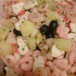 Le ricette di Himera Live: "Insalata di patate gamberetti e olive"