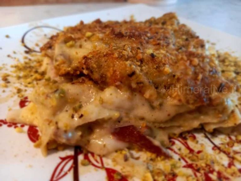 Le ricette di Himera Live: lasagne pistacchio e speck
