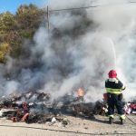 Incendio Termini Imerese: fiamme in contrada Tonnarella nella bretella di collegamento all'area industriale