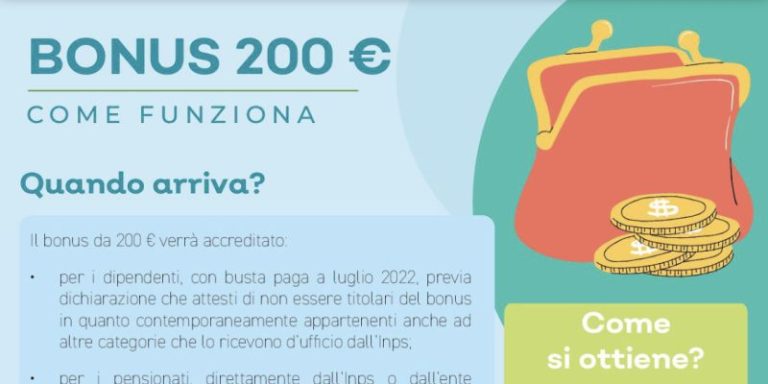 Bonus 200 euro: Inas Cisl dà assistenza per la domanda, tutte le info per ottenere il sostegno