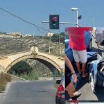 Incidente al semaforo sul "San Leonardo": auto investe scooter con due minori a bordo