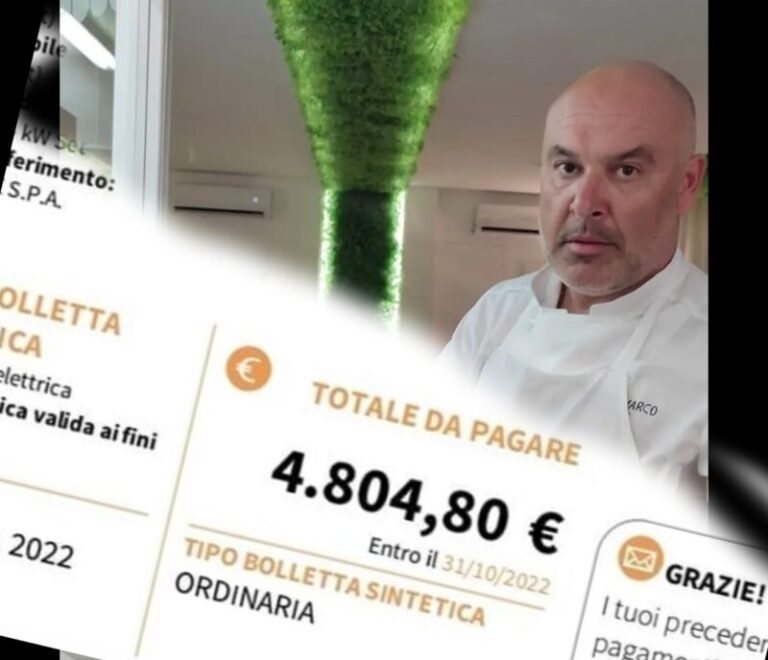 Caro energia: lo chef termitano Gaetano Varco pubblica bolletta da oltre 4.800 euro