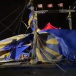 Maltempo: paura a Palermo, nella notte il vento abbatte il tendone del circo Orfei VIDEO