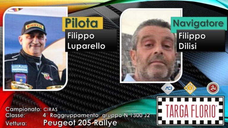 Speciale Targa Florio: intervista all’equipaggio termitano Luparello-Dilisi  IL VIDEO