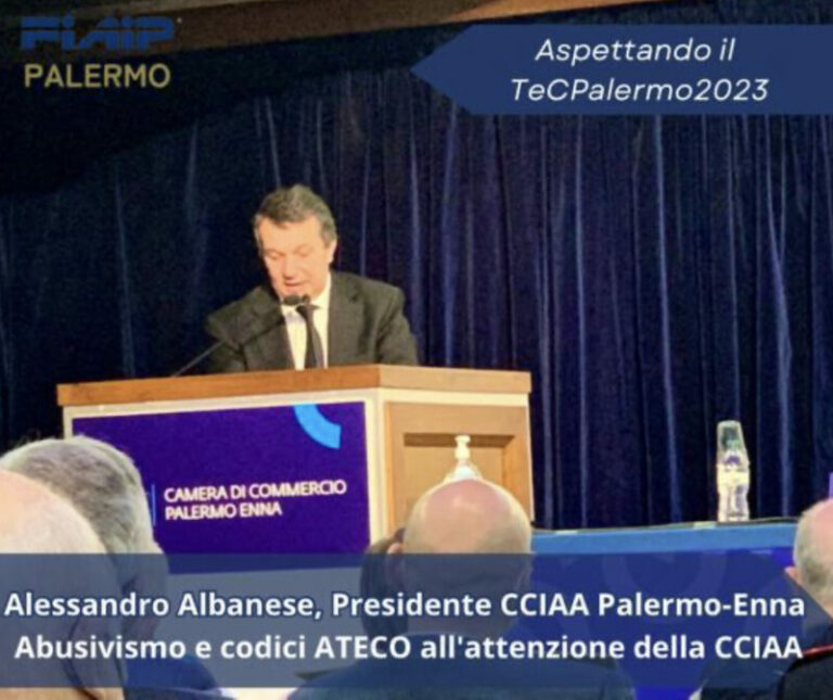 Al TeC Palermo 2023′ interverrà il presidente della Camera di Commercio Alessandro Albanese