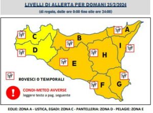 Meteo: maltempo anche in provincia di Palermo, precipitazioni e possibili grandinate ad alta quota