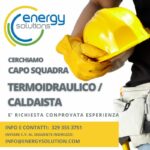 Lavoro Termini Imerese: la Energy Solutions cerca un capo squadra termoidraulico/ caldaista
