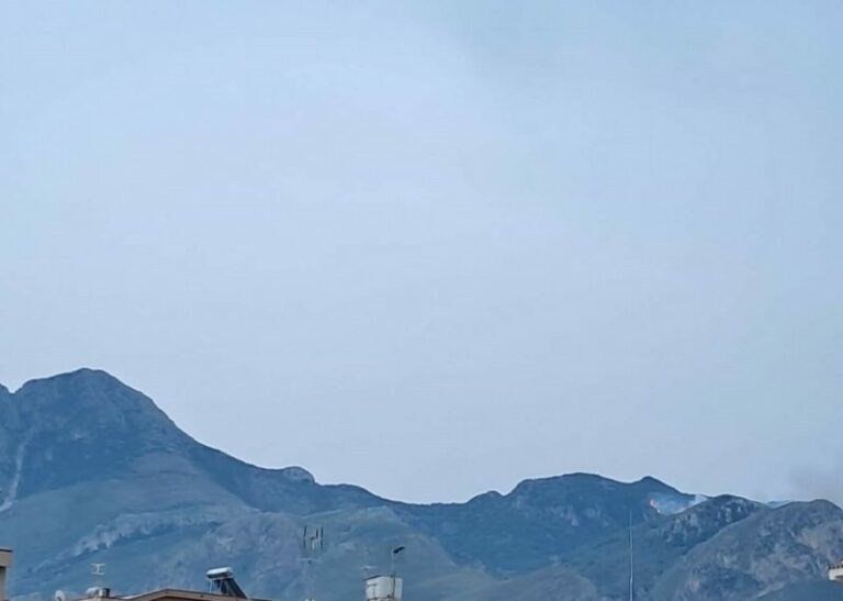 Termini Imerese: cominciano gli incendi sul monte San Calogero FOTO