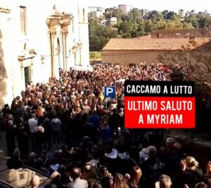 Caccamo: dolore e lacrime per l’ultimo saluto a Myriam VIDEO