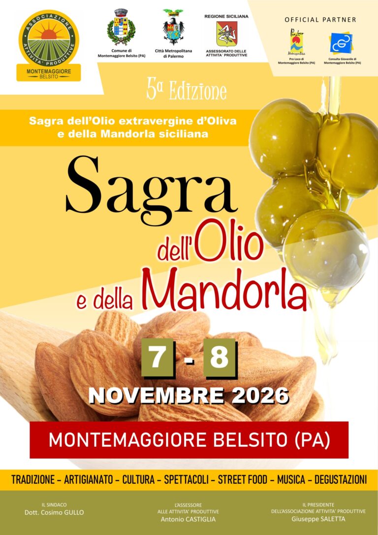 Montemaggiore Belsito: fervono i preparativi per la sagra dell’olio e della mandorla